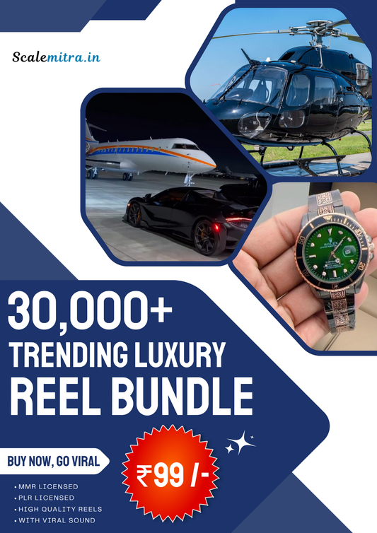 😍💸 30,000+ Viral Ultra Luxury Reels MegaKit 🤑🔥 + PLR + MRR License + 10XBonuses 🚀🚀