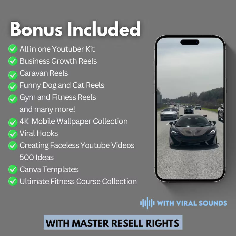 😍💸 30,000+ Viral Ultra Luxury Reels MegaKit 🤑🔥 + PLR + MRR License + 10XBonuses 🚀🚀