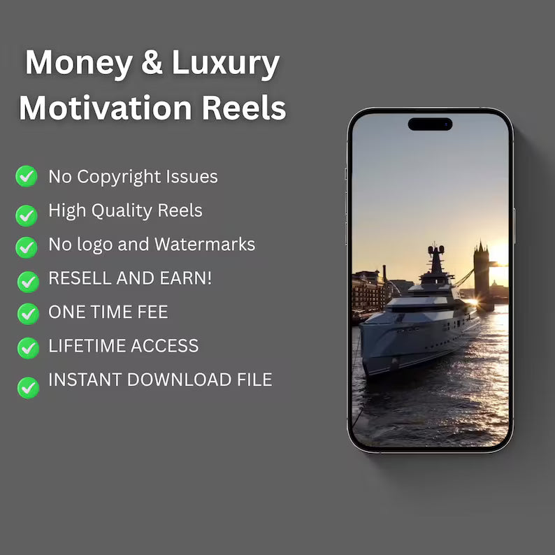 😍💸 30,000+ Viral Ultra Luxury Reels MegaKit 🤑🔥 + PLR + MRR License + 10XBonuses 🚀🚀